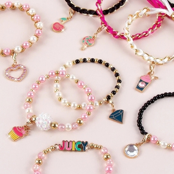 💗🔹️Juicy Couture🔹️ friendship bracelet set DIY charm bracelet making kit ✨️💎 - Picture 3 of 8